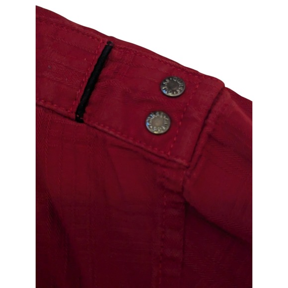 Guessβ Button Up Shirt Short Sleeve Casual Top Pockets Red XXL - Picture 3 of 16